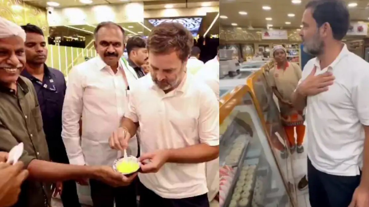 राहुल गांधी अचानक पहुंचे मिठाई की दुकान, तमिलनाडु की फेमस ‘मैसूर पाक’ खरीदी; जानें दुकानदार का क्या रहा रिएक्शन