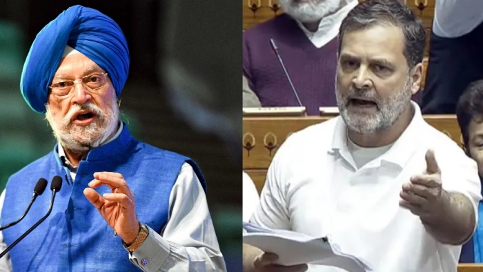 राहुल गांधी ने हरदीप पुरी को बताया 'एपस्टीन का दोस्त'